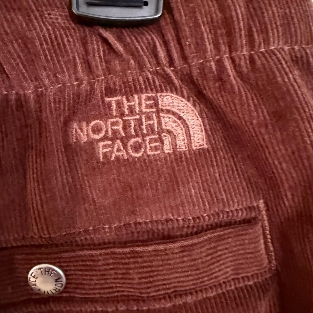 NEW North Face women corduroy, easy pants, dark oak size XL wide leg cropped - Picture 6 of 13